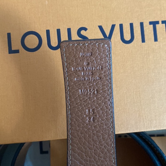 LV Louis Vuitton belt black/brown reversible - Picture 4 of 6